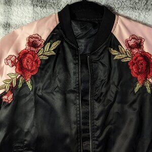 satin 'bomber' jacket